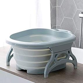 img 4 attached to 🛀 Relax and Soothe with the Foot SPA Bath Tub: Portable and Collapsible Foot Soak Tub with Massaging Rollers for Stress Relief