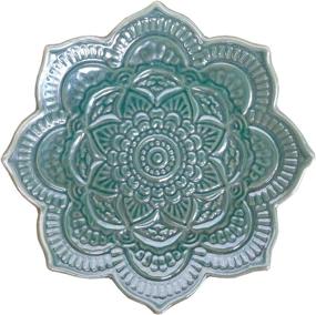 img 4 attached to 🌿 Stunning Green Mandala Ring Dish: Ideal Birthday Gift for Mom, Women, and Friends!