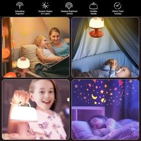img 3 attached to LICKLIP Dimmable Projector Rechargeable Birthdays Nursery