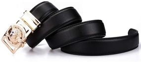 img 1 attached to Genuine Leather Classic Adjustable NOMSOCR: A Premium Fashion Accessory