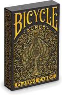 bicycle aureo black playing cards logo