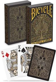 img 2 attached to Bicycle Aureo Black Playing Cards