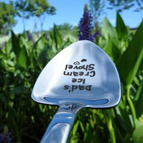 img 2 attached to 🍨 Dad Large Tablespoon Engraved Dad's Ice Cream Shovel - Stainless Steel Spoon Shovel Shape for Dad - Perfect Gift from Daughter/Son for Birthday or Christmas