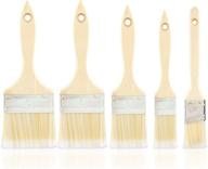 🖌️ hiltex 00308 brush paint stain varnish set - 5-piece, small - wood handles logo