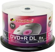 value disc double layer dvd+r 50pk in spindle: high-quality cake box packaging logo