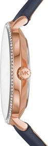 img 3 attached to Женские часы Michael Kors из нержавеющей стали с кожаным ремешком