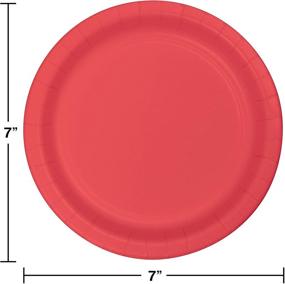 img 1 attached to 🍽️ Creative Converting 7 Inch Red Round Luncheon Paper Plates, Pack of 24