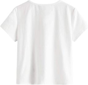 img 3 attached to 👗 Romwe Girls' Clothing: Casual Butterfly Sleeve for Ages 11-12