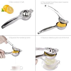 img 1 attached to IORIGIN Lemon Lime Squeezer: Effortlessly Manual Citrus Press Juicer, Dishwasher Safe