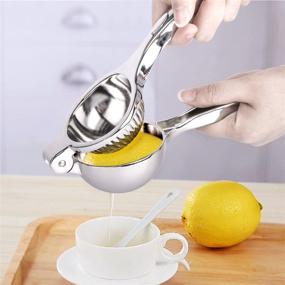 img 2 attached to IORIGIN Lemon Lime Squeezer: Effortlessly Manual Citrus Press Juicer, Dishwasher Safe