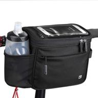 🚲 rhinowalk bike basket with insulated lunch box - bike handlebar bag for camera, phone, and more! shoulder strap included - professional cycling accessories logo