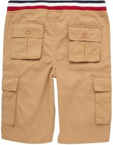 img 1 attached to 👖 Quad Seven Boys' Shorts - 2 Pack Twill Pull On Cargo Shorts for Big Boys: Convenient and Stylish!