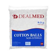 🧺 1000 count dealmed medium cotton balls: non-sterile bag with zip-lock for skin prep, wound cleansing, and diy needs logo