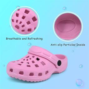 img 1 attached to Ultra-Light Toddler Sandals: Breathable Boys' Shoes for the Modern Adventure with Clogs & Mules