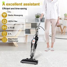 img 3 attached to 🧹 Powerful Lightweight Stick Vacuum Cleaner: Handheld, Portable, and Strong Suction