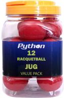 rev up your game with python red racquetballs: lightning fast value pack of 12 balls! логотип