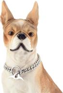 🐶 cuban link choke collar: durable dog chain collar for training and walking - heavy duty, chew proof, adjustable, and strong for s, m, large dogs logo