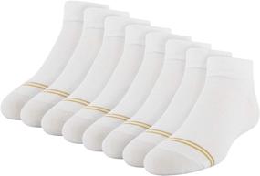 img 4 attached to Ежедневные четверть-носки для девочек - золотой носок, 8 пар