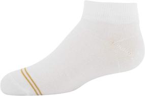 img 2 attached to Ежедневные четверть-носки для девочек - золотой носок, 8 пар
