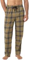 lapasa flannel bottoms pockets drawstring men's clothing logo