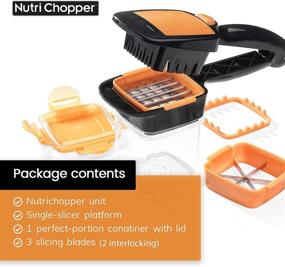 img 2 attached to 🥬 Nutrichopper with Fresh-Keeping Container - All-in-One Vegetable Chopper, Onion Chopper, and Egg Slicer with Stainless Steel Blades - As Seen On TV