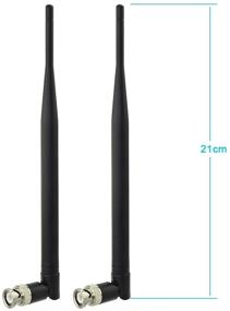 img 1 attached to 🎙️ Bingfu UHF Wireless Microphone Receiver Antenna – 400MHz-960MHz BNC Male Antenna (2-Pack) – Ideal for Wireless Mic System, Remote Digital Audio Receiver, UHF Ham Radio Tuner