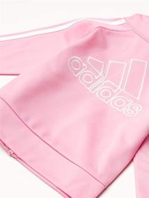 img 1 attached to 👧 Стильный комплект от adidas для девочки с курткой на молнии и брюками - идеально подходит для активных малышей!