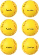 🔵 avesfer 11-inch foam practice baseballs: perfect for training, hitting, and stress relief - pack of 6 logo