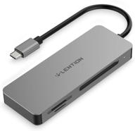 📸 lention usb c to cf/sd/micro sd card reader adapter - compatible with 2020-2016 macbook pro 13/15/16, new mac air/ipad pro/surface, samsung s20/s10/s9/s8/plus/note and more (cb-c12, space gray) logo