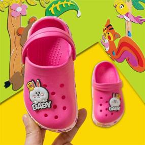 img 1 attached to 🦄 Yinbwol Unicorn Slippers - Non-Slip Lightweight Shoes and Clogs for Boys