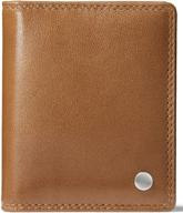 premium leather architect men's holder with advanced rfid blocking technology logo