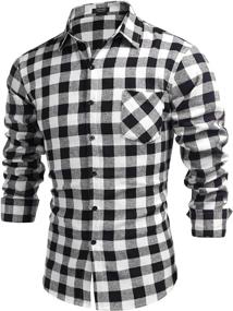 img 4 attached to 👔 COOFANDY Sleeve Fitted Designer Shirts for Men's Fashionable Look