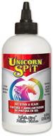 🦄 unicorn spit 5771005 gel stain and glaze - white ning 8.0 fl oz bottle: long-lasting and versatile 8-pack option logo