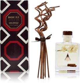 img 3 attached to HOUZZ Interior Holiday Reed Diffuser Set – Cinnamon Spiced Vanilla, Clove, Almond, and Vanilla – Enhance Your Festive Decor with Natural Essential Oil Room Scent – Reed Infuser Sticks