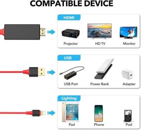 img 1 attached to 🔌 Certified Lightning Connector Compatible Projector for Efficient Industrial Electrical Systems