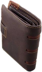 img 2 attached to Men's Vertical Multi Card Cowhide Leather Cardholder - Enhancing your Wardrobe with Luxurious Accessories