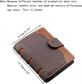 img 3 attached to Men's Vertical Multi Card Cowhide Leather Cardholder - Enhancing your Wardrobe with Luxurious Accessories