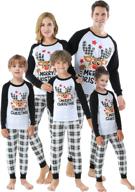 stylish reindeer-themed matching family christmas sleepwear for men – stay comfy in sleep & lounge logo