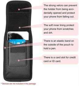 img 1 attached to 📱 FZXSOGY XXL Cell Phone Holster Case: Perfect Fit for iPhone 12/13 and Samsung A-Series 5G Devices with Belt Clip