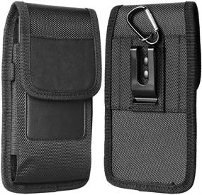 img 4 attached to 📱 FZXSOGY XXL Cell Phone Holster Case: Perfect Fit for iPhone 12/13 and Samsung A-Series 5G Devices with Belt Clip