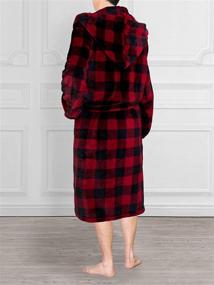 img 3 attached to 🧥 Deluxe Plaid Fleece Luxe Plush