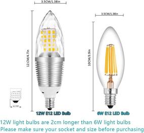 img 2 attached to 💡 AHEVO Industrial Electrical Lighting Components: Non-Dimmable Incandescent Candelabra Equivalent