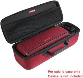 img 2 attached to Hermitshell Hard Travel Case Fits Sony SRS-XB41 Portable Wireless Bluetooth Speaker (Red)