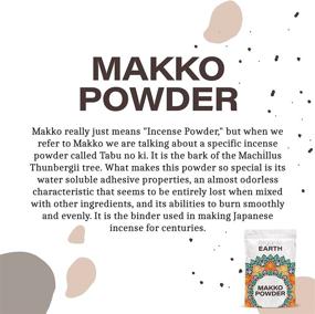 img 3 attached to Premium Makko Powder for Crafting Cones 🎁 and Coil Incense - DIY Gift (4 Ounce)