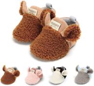 🧦 warm & soft myleleya infant baby booties for cozy winter days: cute baby crib socks shoes for newborns & toddlers logo