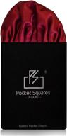 🔴 bold miami square burgundy pocket squares: elevate your style logo