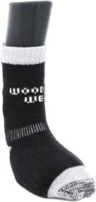 img 4 attached to 🐾 Woodrow Wear Power Paws Greyhound Edition Dog Socks - Black Grey, XL - Ideal for 95-120 lb Dogs