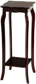 img 3 attached to Frenchi Home Furnishing 2 Tier Plant Stand in Mahogany - Elegant & Functional Display Solution for Plants