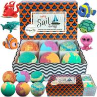 🛁 fun-filled kids bath bombs with toys inside - safe, gender-neutral bubble bath fizzies for spa-like experience. perfect birthday or christmas gift for girls and boys! logo