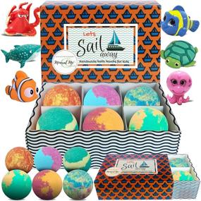 img 4 attached to 🛁 Fun-Filled Kids Bath Bombs with Toys Inside - Safe, Gender-Neutral Bubble Bath Fizzies for Spa-like Experience. Perfect Birthday or Christmas Gift for Girls and Boys!